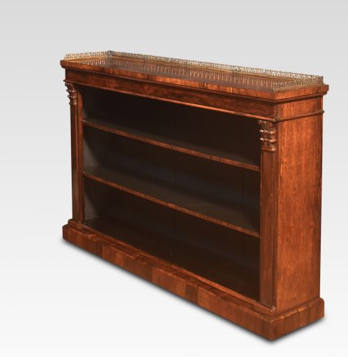 REGENCY ROSEWOOD OPEN BOOKCASE - ADDITIONAL PHOTO 3