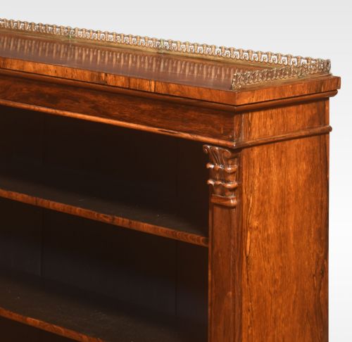 REGENCY ROSEWOOD OPEN BOOKCASE - ADDITIONAL PHOTO 4