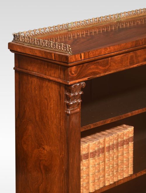 REGENCY ROSEWOOD OPEN BOOKCASE - ADDITIONAL PHOTO 6