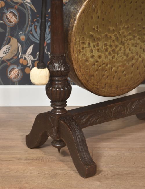LATE 19TH CENTURY OAK DINNER GONG - ADDITIONAL PHOTO 2