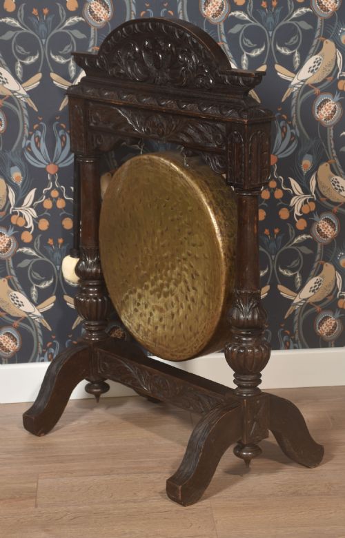 LATE 19TH CENTURY OAK DINNER GONG - ADDITIONAL PHOTO 4