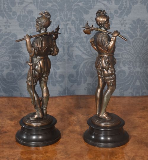 PAIR OF SPELTER WARRIORS - ADDITIONAL PHOTO 5