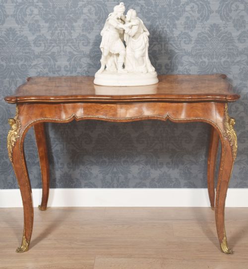 19TH CENTURY WALNUT CARD TABLE - ADDITIONAL PHOTO 1