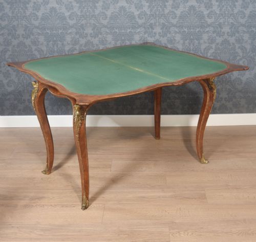 19TH CENTURY WALNUT CARD TABLE - ADDITIONAL PHOTO 2
