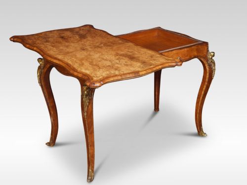 19TH CENTURY WALNUT CARD TABLE - ADDITIONAL PHOTO 3