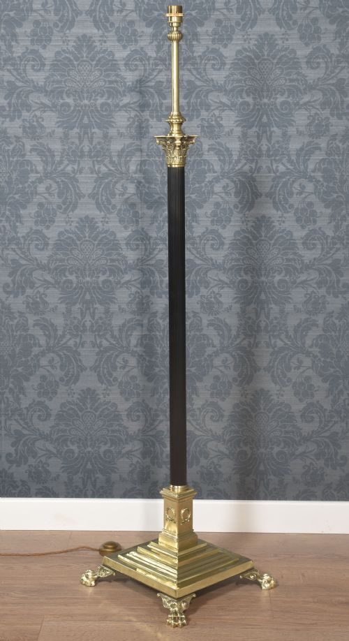 BRASS STANDARD LAMP - ADDITIONAL PHOTO 6