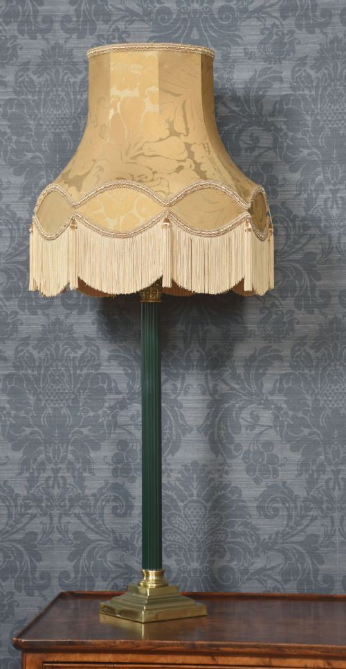 TALL BRASS CORINTHIAN COLUMN TABLE LAMP - ADDITIONAL PHOTO 2