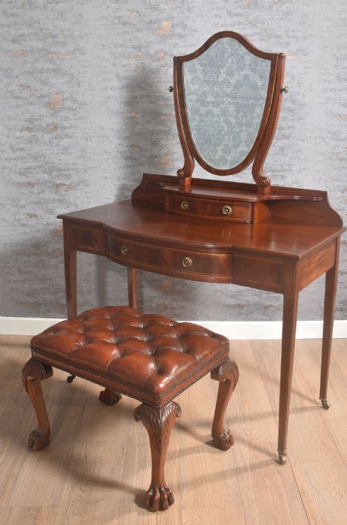 MAHOGANY INLAID DRESSING TABLE