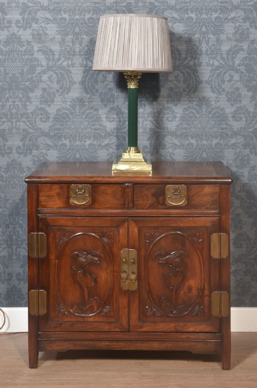 CHINESE CARVED CUPBOARD - ADDITIONAL PHOTO 2