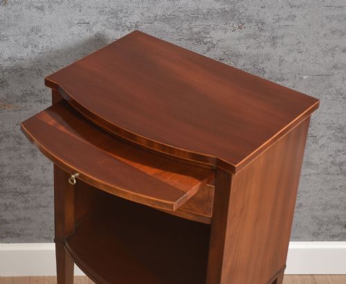 PAIR OF STRING INLAID BEDSIDE TABLE - ADDITIONAL PHOTO 4