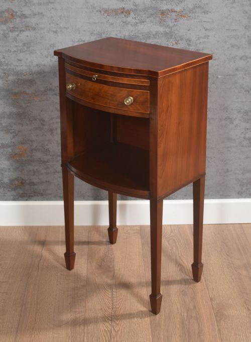 PAIR OF STRING INLAID BEDSIDE TABLE - ADDITIONAL PHOTO 6
