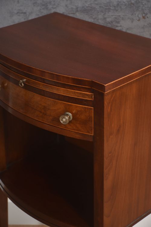 PAIR OF STRING INLAID BEDSIDE TABLE - ADDITIONAL PHOTO 8
