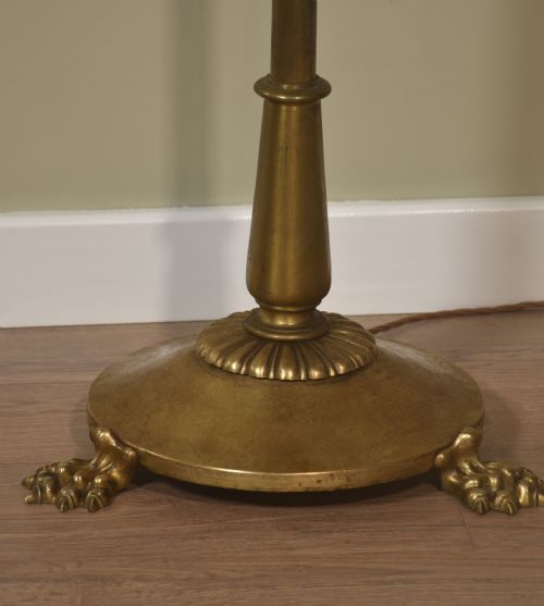 PAIR OF BRASS AJUSTABLE READING LAMPS - ADDITIONAL PHOTO 5