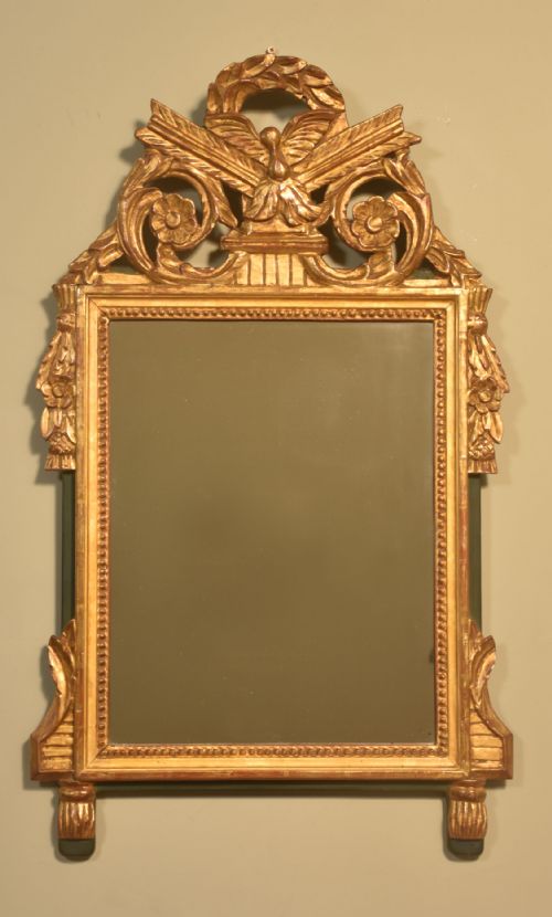 18th century style gilt framed wall mirror - CATEGORY: ANTIQUE MIRRORS - DATED 1900