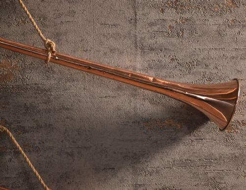 SET OF TWO COPPER AND BRASS COACHING HORNS - ADDITIONAL PHOTO 1