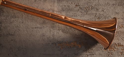 SET OF TWO COPPER AND BRASS COACHING HORNS - ADDITIONAL PHOTO 4