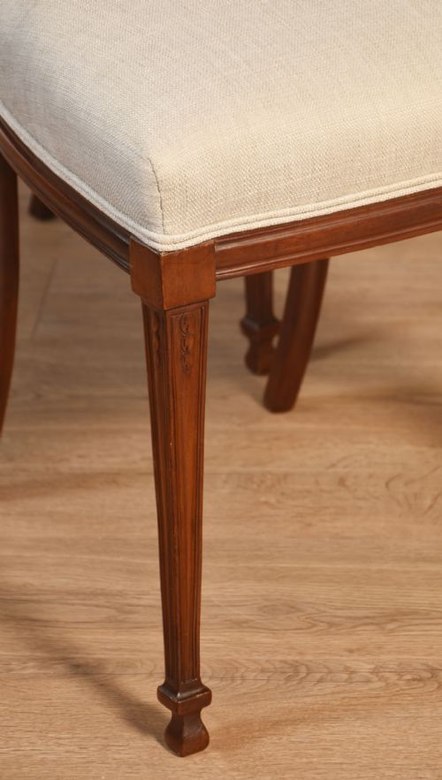 SET OF FOUR WALNUT SIDE CHAIRS - ADDITIONAL PHOTO 6
