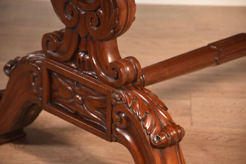 MAHOGANY KIDNEY SHAPED DRESSING TABLE - ADDITIONAL PHOTO 8