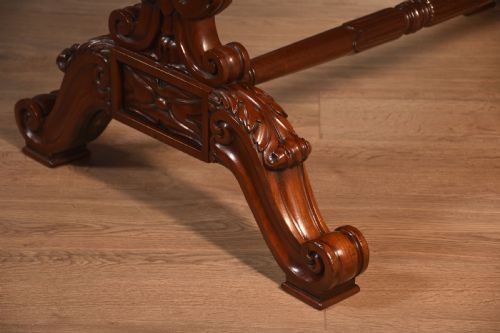 MAHOGANY KIDNEY SHAPED DRESSING TABLE - ADDITIONAL PHOTO 9
