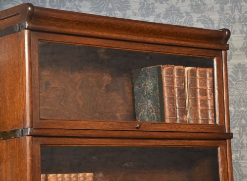 OAK GLOBE WERNICKE FIVE SECTION BOOKCASE - ADDITIONAL PHOTO 6