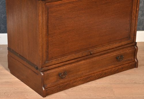 OAK GLOBE WERNICKE FIVE SECTION BOOKCASE - ADDITIONAL PHOTO 10