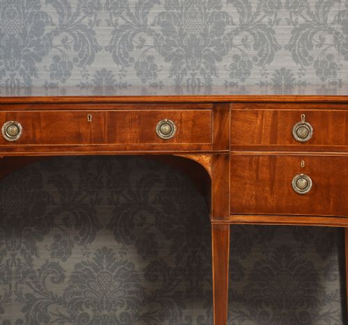 PAIR OF MAHOGANY CONCAVED SIDEBOARDS - ADDITIONAL PHOTO 3