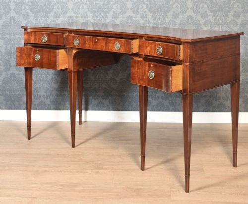 PAIR OF MAHOGANY CONCAVED SIDEBOARDS - ADDITIONAL PHOTO 8