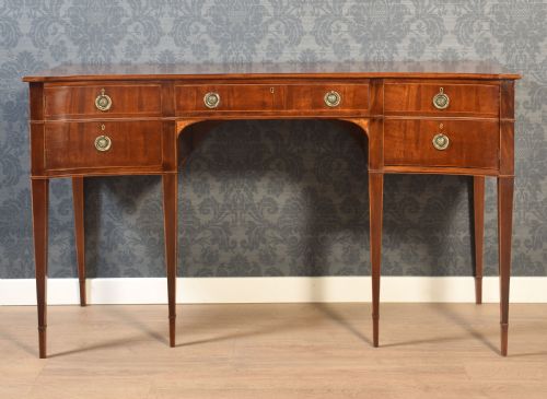 PAIR OF MAHOGANY CONCAVED SIDEBOARDS - ADDITIONAL PHOTO 17