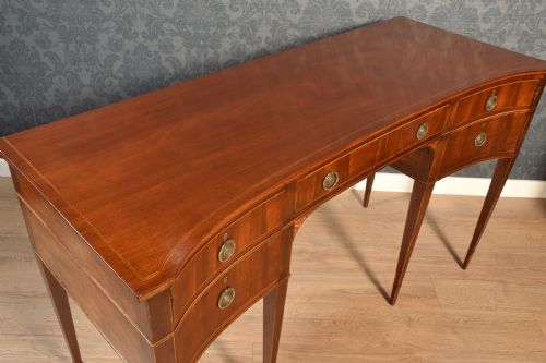 PAIR OF MAHOGANY CONCAVED SIDEBOARDS - ADDITIONAL PHOTO 19