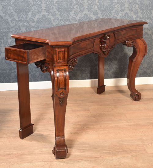 19TH CENTURY MAHOGANY CONSOLE TABLE - ADDITIONAL PHOTO 10