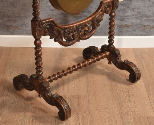 LATE 19TH CENTURY OAK DINNER GONG - ADDITIONAL PHOTO 6