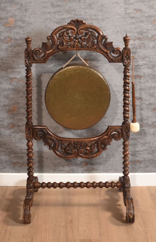 LATE 19TH CENTURY OAK DINNER GONG - ADDITIONAL PHOTO 7