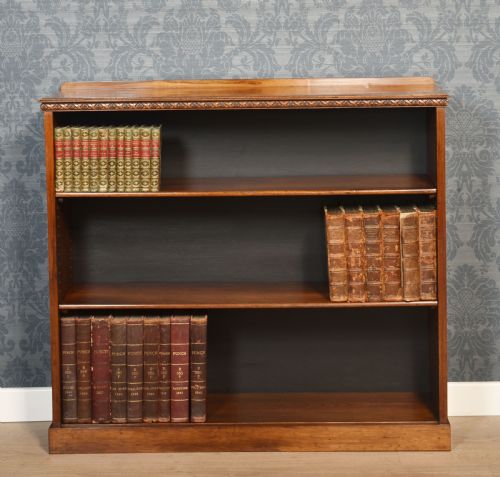 rosewood open bookcase - CATEGORY: ANTIQUE BOOKCASES - DATED 19TH CENTURY