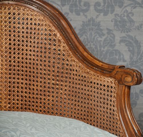 FRENCH LOUIS XVI STYLE CANAPE SETTEE - ADDITIONAL PHOTO 7