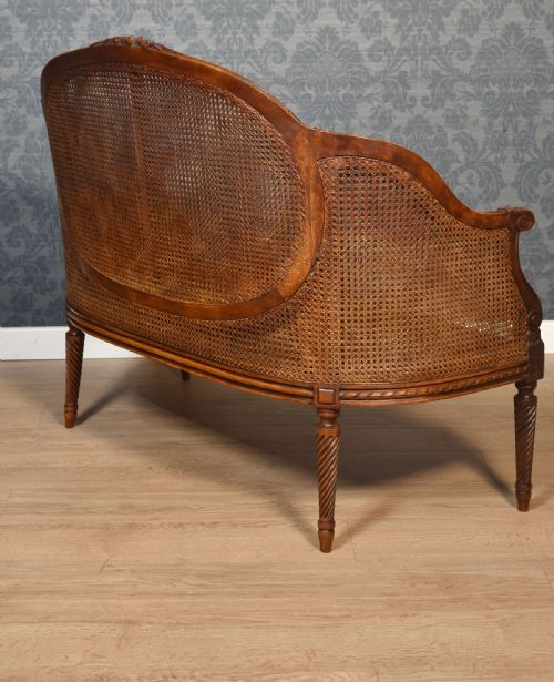 FRENCH LOUIS XVI STYLE CANAPE SETTEE - ADDITIONAL PHOTO 10