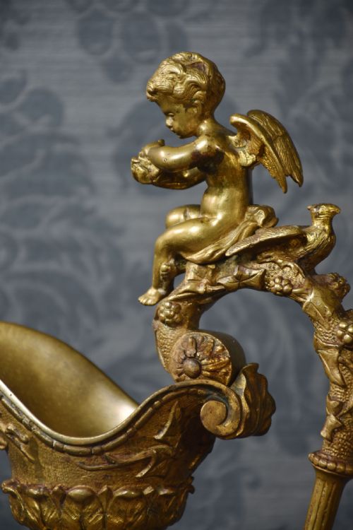 PAIR OF RENAISSANCE STYLE FRENCH PATINATED BRONZE EWERS - ADDITIONAL PHOTO 11