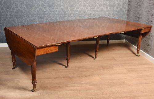 MAHOGANY EXTENDING DINING TABLE - ADDITIONAL PHOTO 10