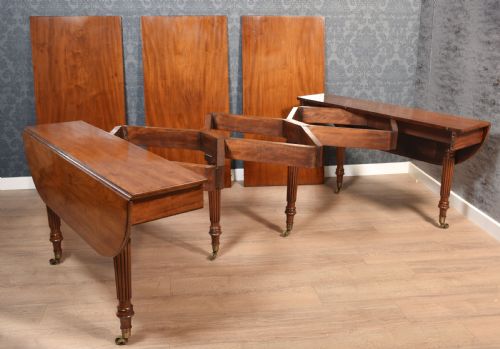 MAHOGANY EXTENDING DINING TABLE - ADDITIONAL PHOTO 12