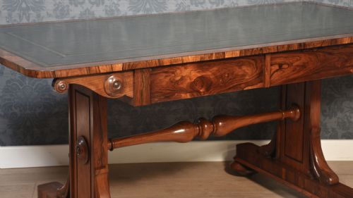 19TH CENTURY ROSEWOOD LIBRARY TABLE - ADDITIONAL PHOTO 4