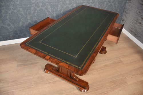 19TH CENTURY ROSEWOOD LIBRARY TABLE - ADDITIONAL PHOTO 8