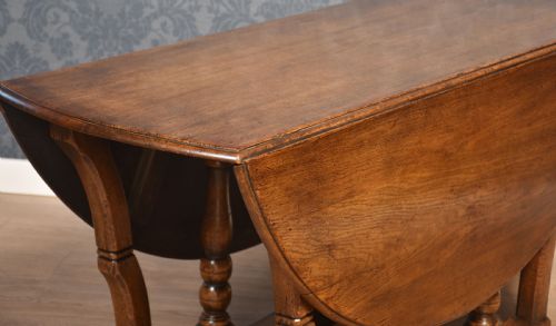 LARGE OAK GATELEG TABLE - ADDITIONAL PHOTO 6