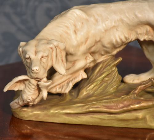 ROYAL DUX FIGURE OF A SETTER - ADDITIONAL PHOTO 1