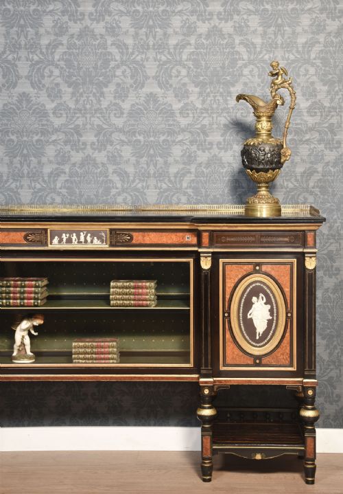 ENGLISH COROMANDEL CABINET BY LAMB OF MANCHESTER - ADDITIONAL PHOTO 3