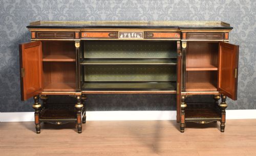 ENGLISH COROMANDEL CABINET BY LAMB OF MANCHESTER - ADDITIONAL PHOTO 4