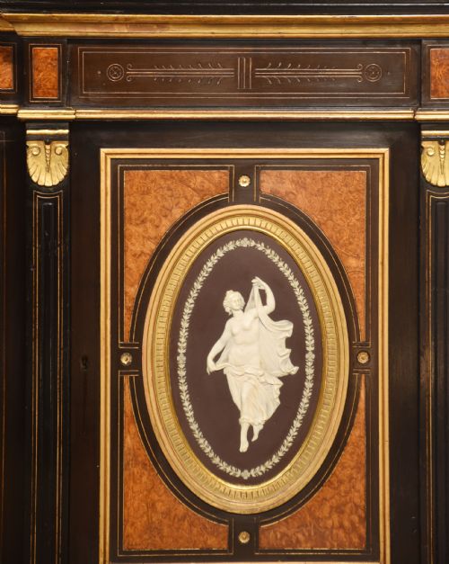 ENGLISH COROMANDEL CABINET BY LAMB OF MANCHESTER - ADDITIONAL PHOTO 6
