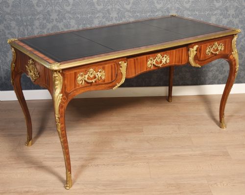 19th century bronze mounted bureau plat - CATEGORY: ANTIQUE TABLES - DATED 19TH CENTURY