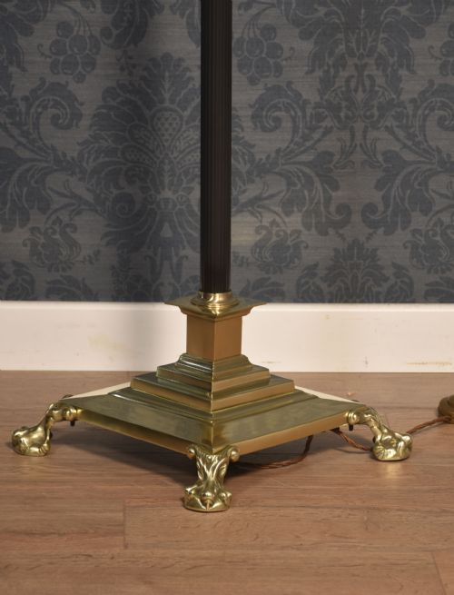 BRASS AJUSTABLE STANDARD LAMP - ADDITIONAL PHOTO 1