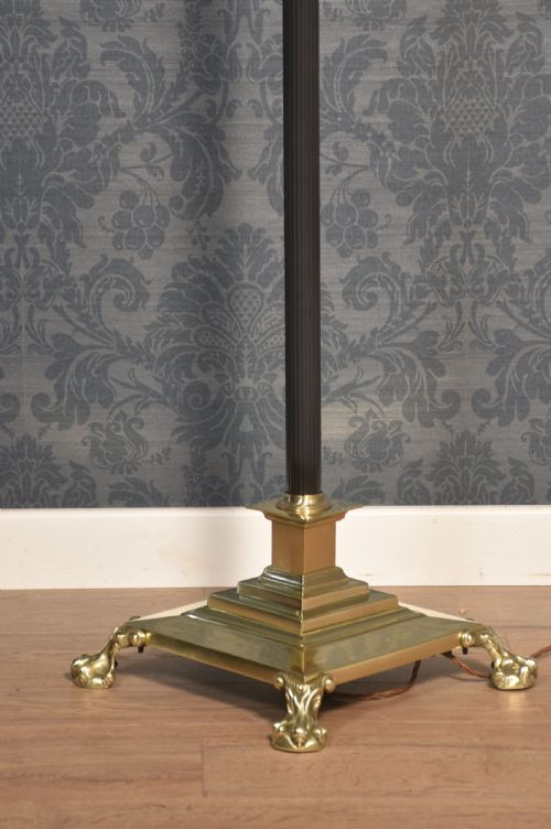 BRASS AJUSTABLE STANDARD LAMP - ADDITIONAL PHOTO 3