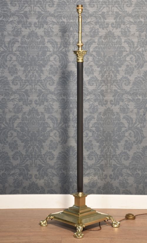 BRASS AJUSTABLE STANDARD LAMP - ADDITIONAL PHOTO 4
