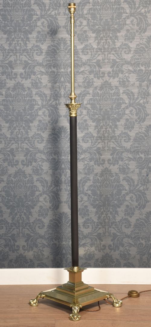 BRASS AJUSTABLE STANDARD LAMP - ADDITIONAL PHOTO 6